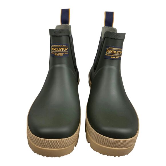 Pendleton Harding Chelsea Trapper Peak Rain Boots Waterproof Green Mens Size 8 main image 5